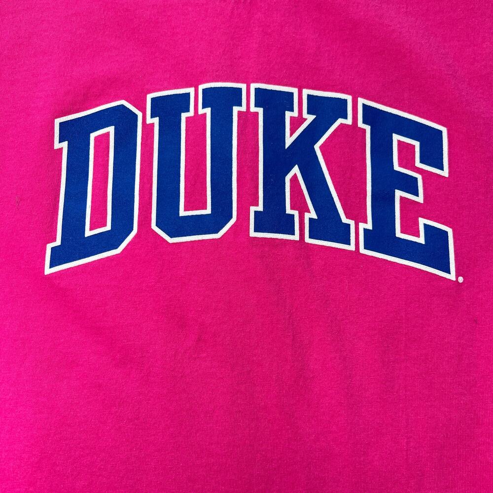 Duke Pink Cotton Tee Youth Large
